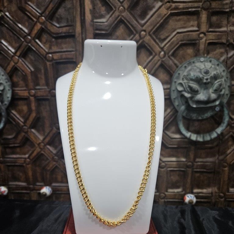 18KGold Filled /Italy Stamped Yellow Chain -50CM-4MM