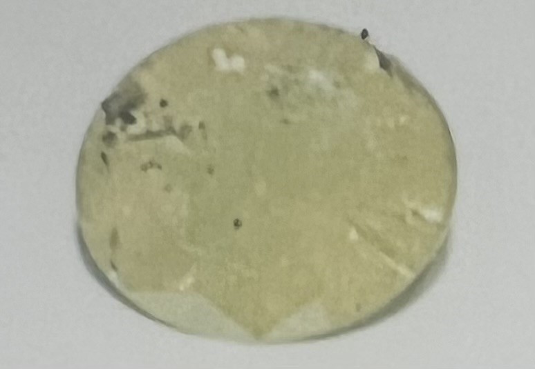 1.09 carat Yellow round diamond certified Valuation $2,200