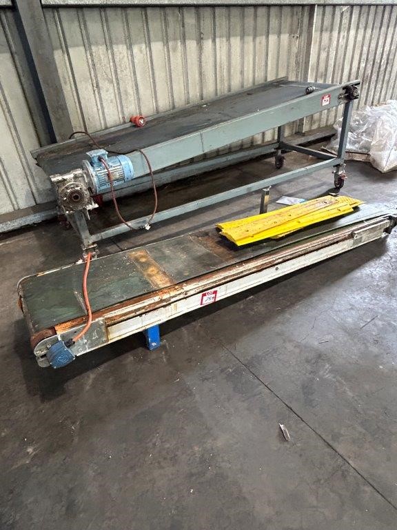 3 x Conveyor Belts Assorted Dims. and Lengths