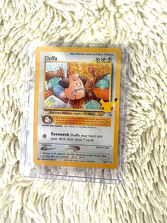 Cleffa Celebrations 25th anniversary classic holo reprint.