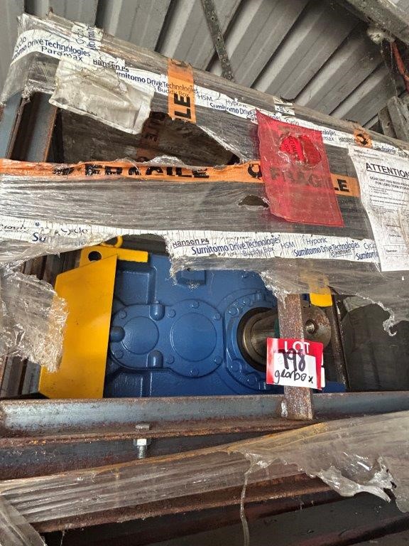 Extruder Gearbox Unit, Still in Wooden Crate