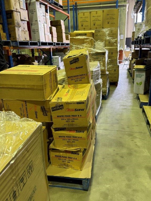 Assorted pallet food packaging