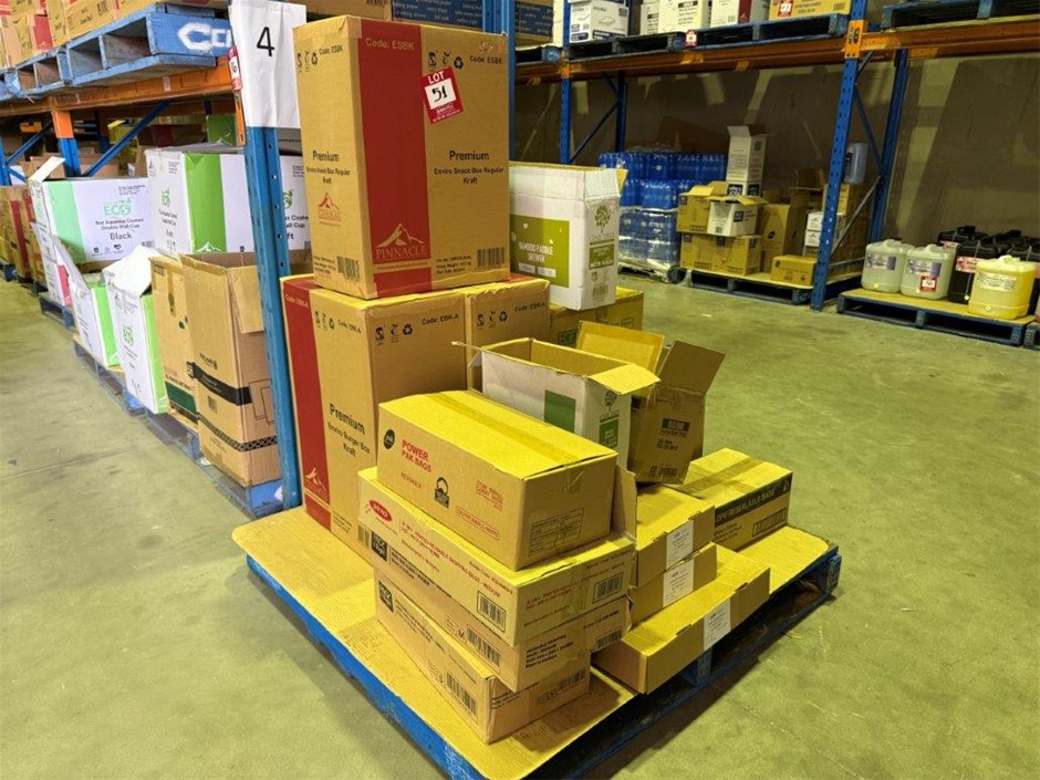 Assorted eco packaging supplies