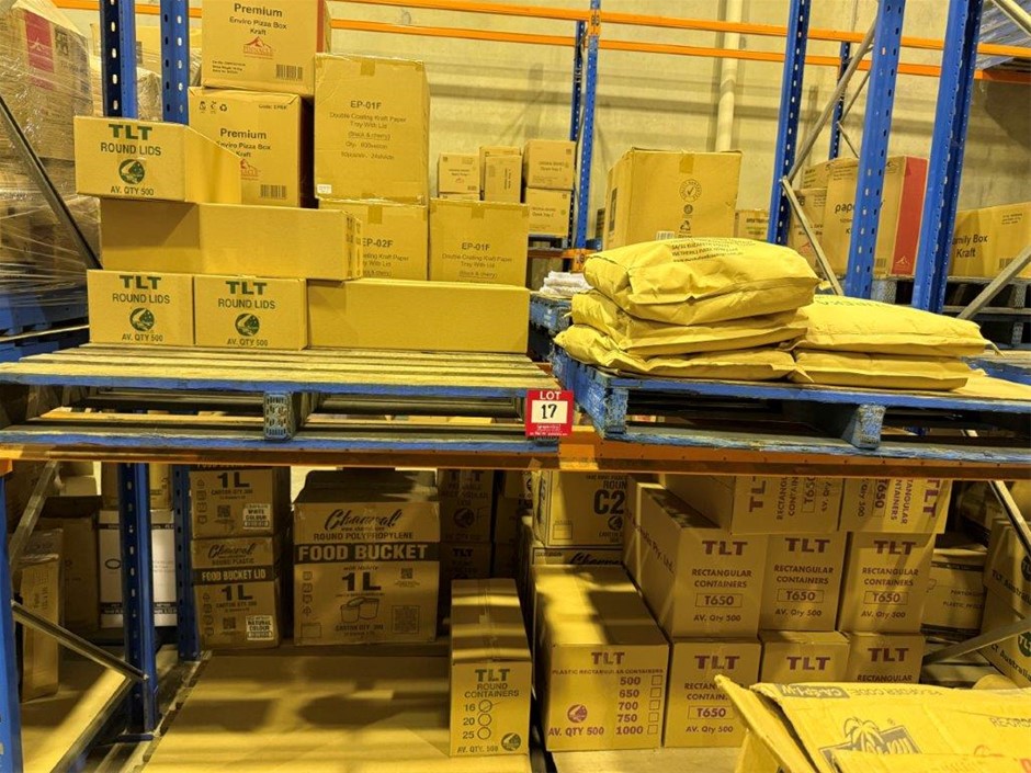 Food Service Packaging & Bread Crumbs — Assorted Lot