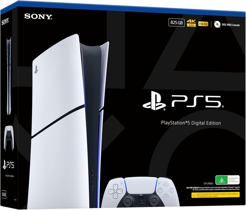 PlayStation 5 Slim Digital Console (825GB). NB: Turns On Then Immediately T