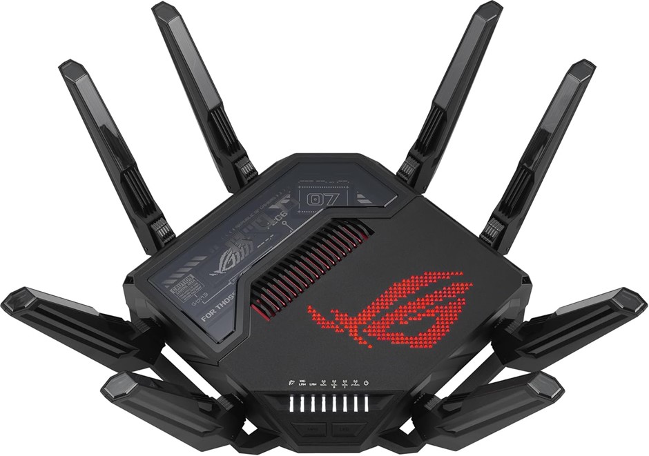 ASUS ROG Rapture GT-BE98 Quad-band WiFi 7 AiMesh Extendable Gaming Router,