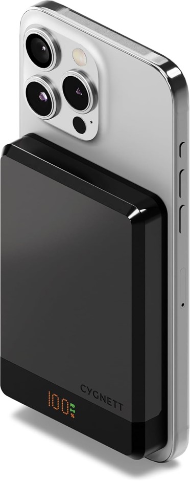 Cygnett Magnetic Wireless Power Bank 10K MagSlim. NB: Minor Use.