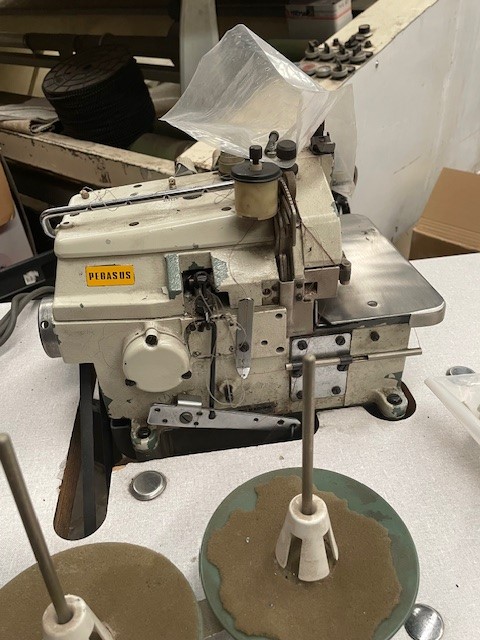 Pegasus 5 Cotton Front Walking Foot Overlocker with Treadle