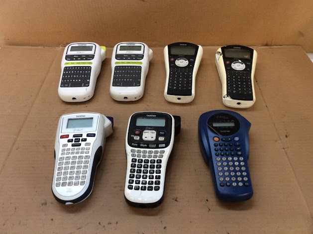 Brother P-Touch 1000 Mixed Model Label Printers (Lot of 7)