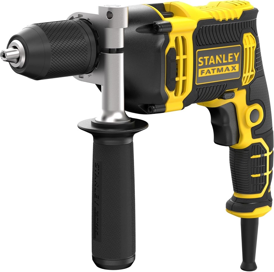 STANLEY FATMAX 750W Hammer Drill -0-3200RPM Variable speed, 0-54,400 BPM ha