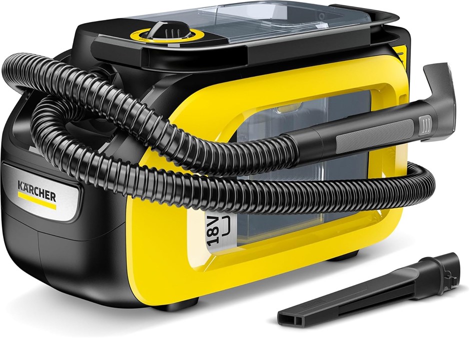 KÄRCHER Spot Cleaner SE 3-18 Portable Battery Powered, Removes Tough Stains