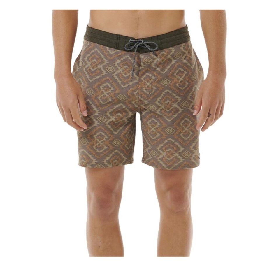 RIP CURL Men's Distorted Gem Layday Boardshorts, Size 38, Gold. RRP: 80. B
