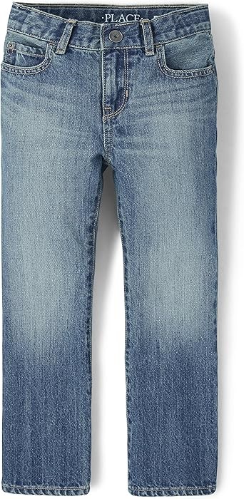 THE CHILDREN'S PLACE Boys Basic Bootcut Jeans, Pierce Wash, 10 Husky, 30108