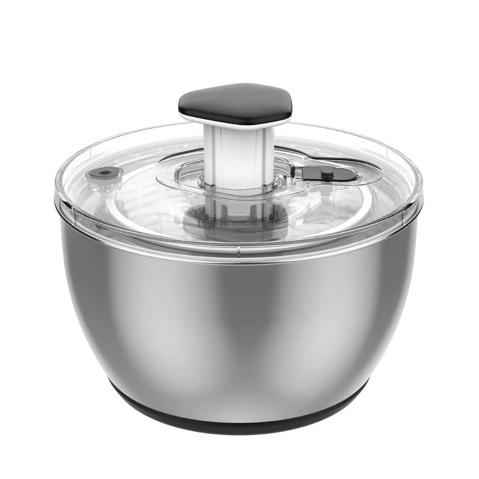 MIU Stainless Steel Salad Spinner, 6L.