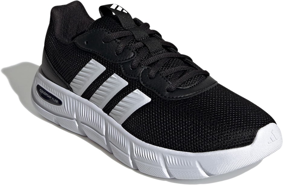 ADIDAS Cloudfoam Flex - Laces Shoes, Size US8, Black/White/Black, HQ4960.