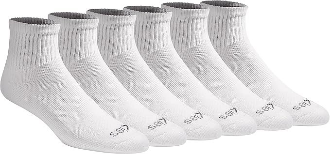 DICKIES Men's Dri-tech Moisture Control Quarter Socks Multi-Pack, Extended