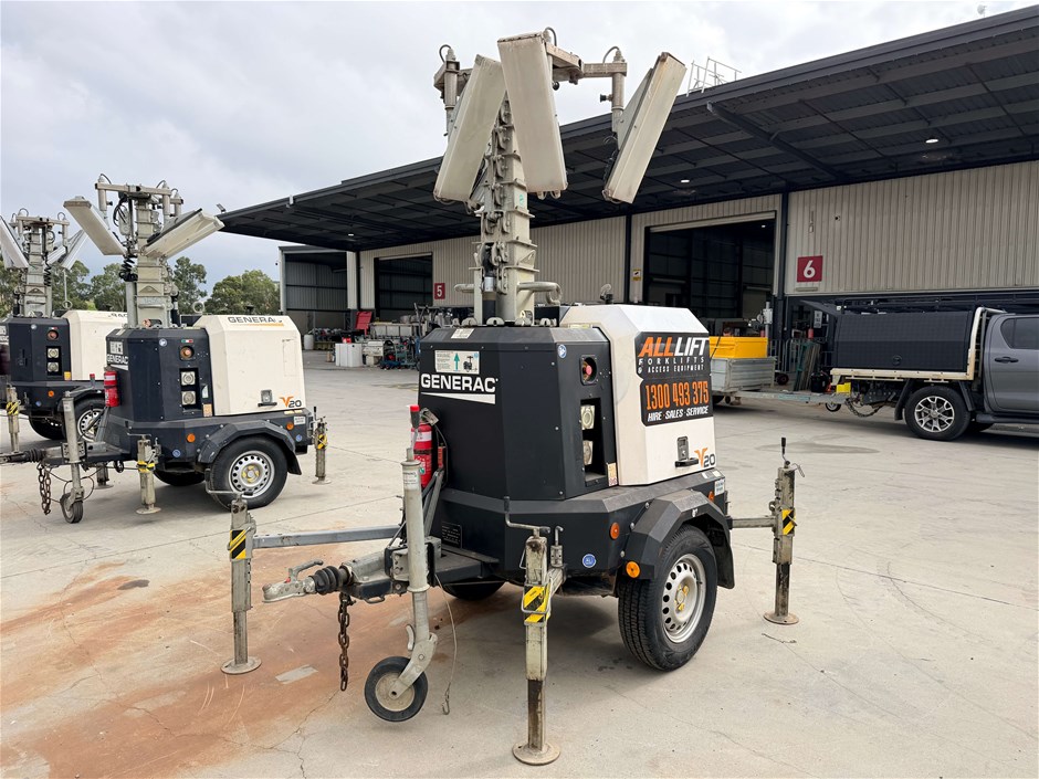 <p>2018 Generac V20 Single Light Tower Trailer</p>