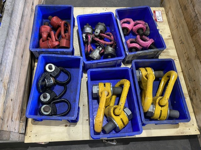 <p>Qty of Assorted Lifting Lug & Eye Bolts, Pallet</p>