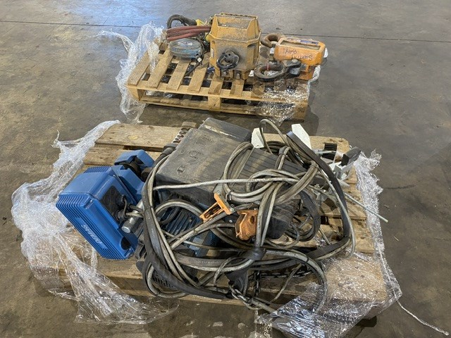 <p>Demag Electric Chain Hoist with Assorted Digital Scales</p>