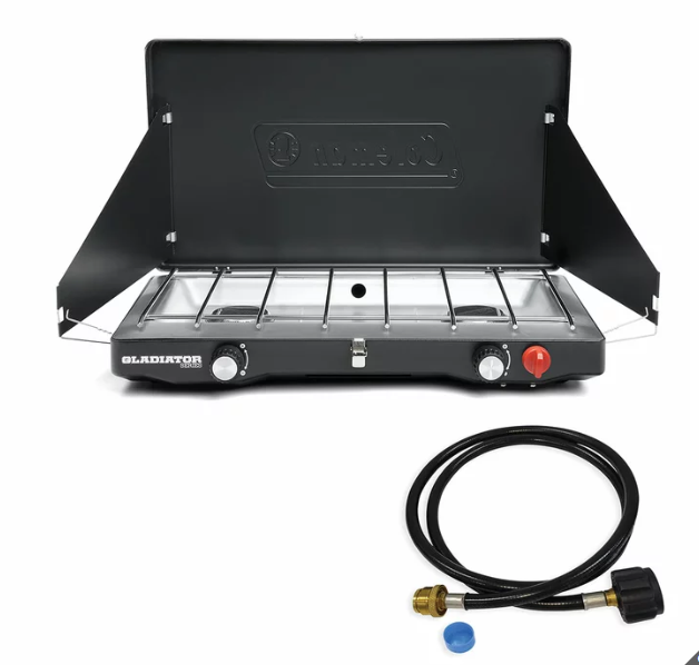 COLEMAN Classic Gladiator 2-Burner Propane Gas Camping Stove.