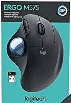 New Sealed Logitech ERGO M575S Wireless Trackball Mouse - Black