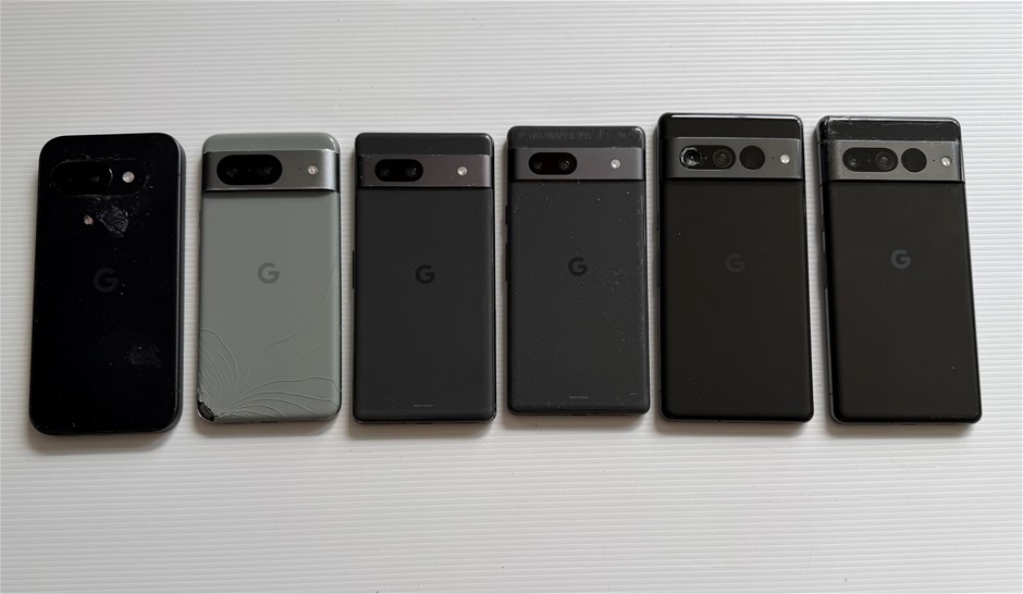 Google Pixel 9a / 8 / 7 Pro / 7 / 7a - For Parts (Lot of 6)