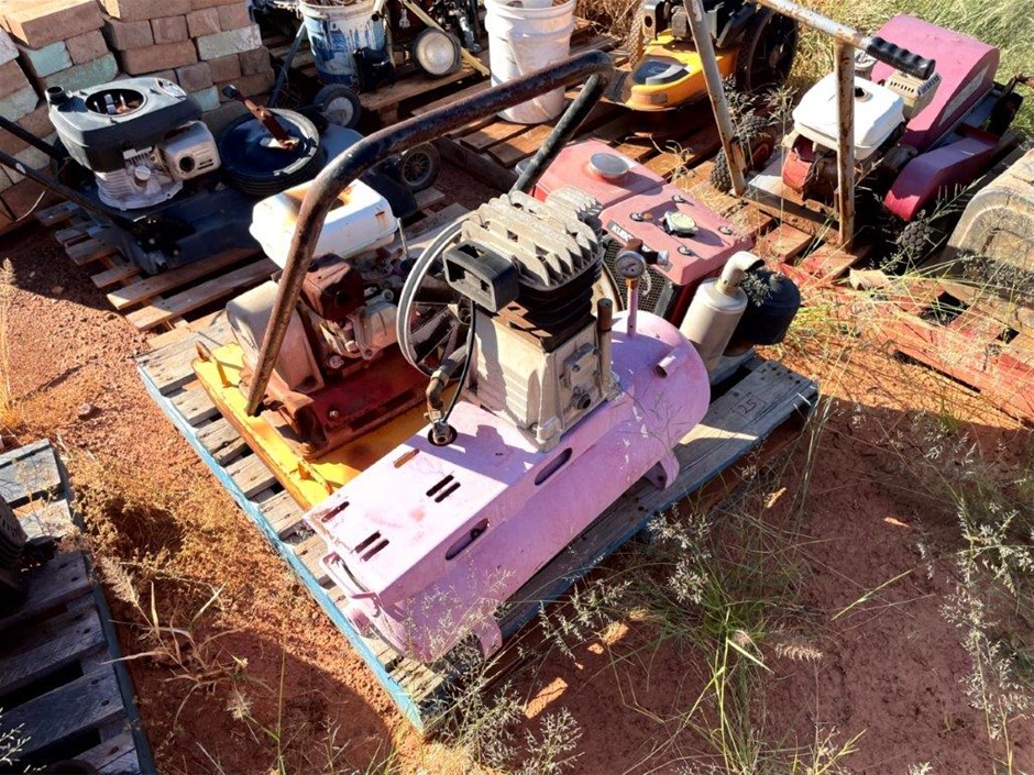 Pallet of Plate Compactor, Compressor and Small Engine