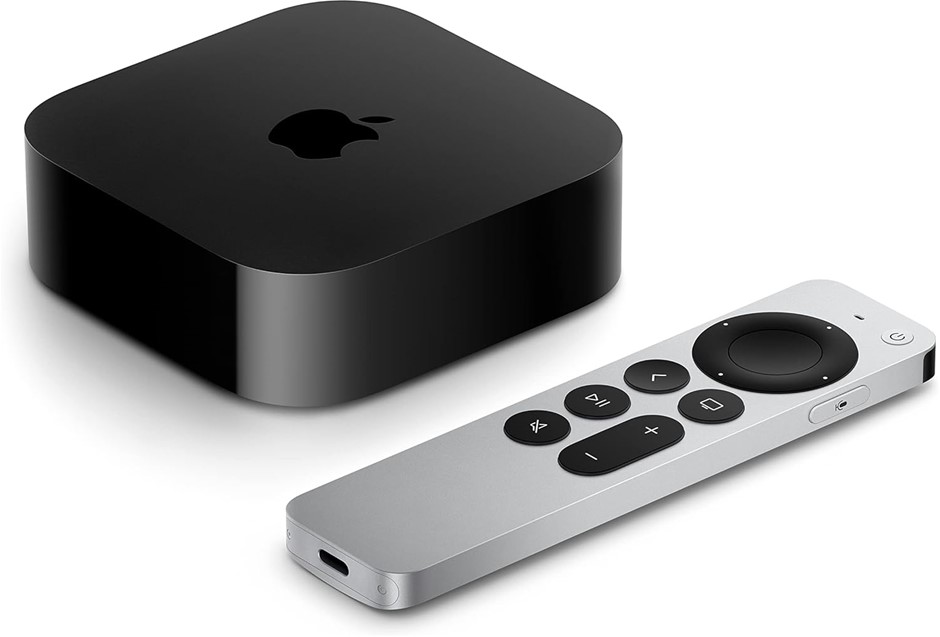 Apple TV 4K (3rd Gen) (64 GB). S/N: D16WK99521. NB: Minor Use.  Buyers Note