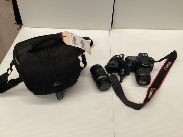 Black Bag Containing Cannon Camera