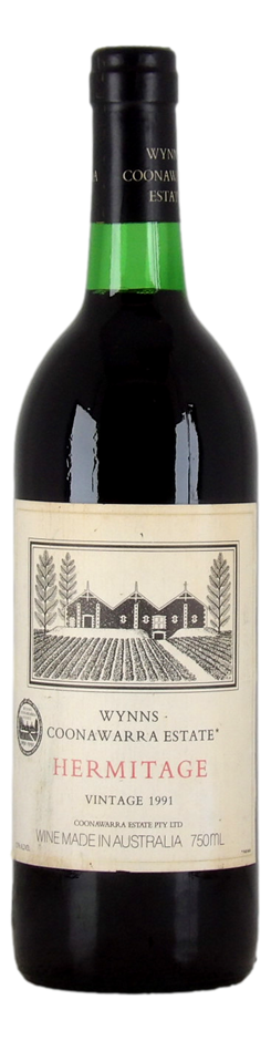 Wynns Coonawarra Estate Hermitage 1991 (1x 750mL), Coonawarra.