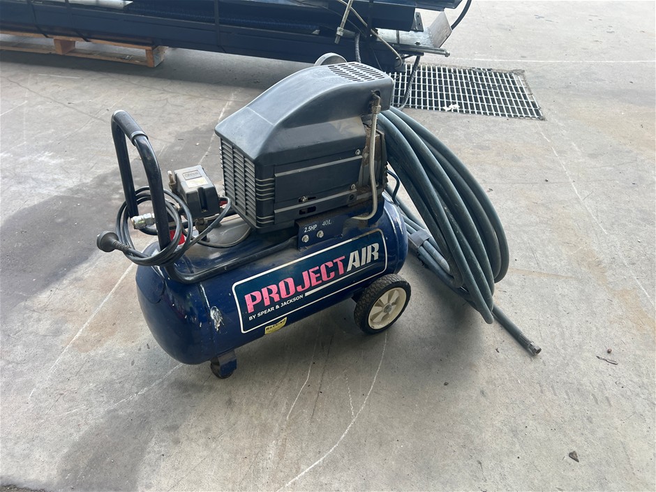 Project Air Compressor and hose.