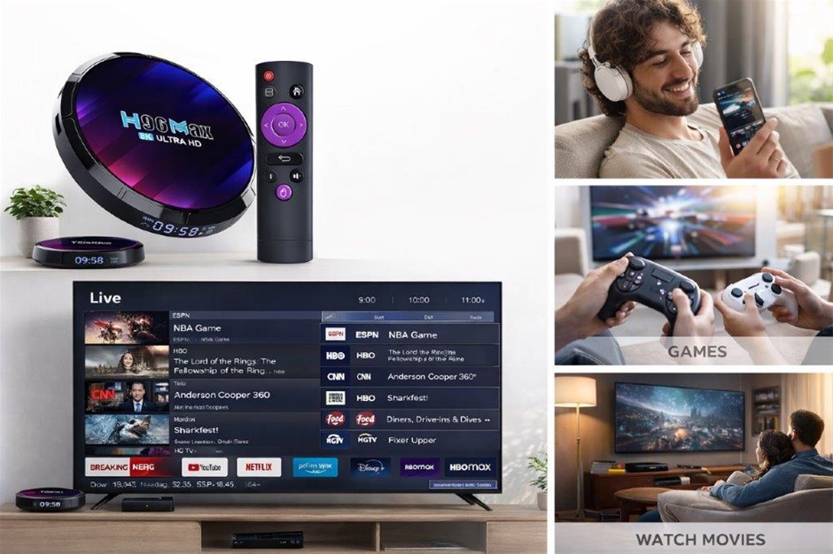 Android TV Box for Streaming Movies, TV with built-in Apps