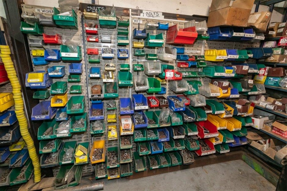 Parts Containers , Racks and Contents