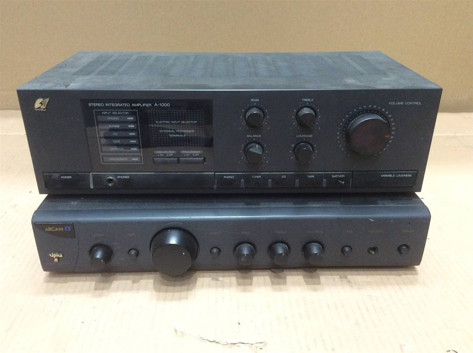 Sansui A-1000 Integrated Amplifier + Arcam Alpha 8 Amplifier