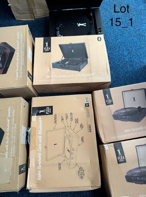 END OF LEASE SALE: Bluetooth record players - 3 models