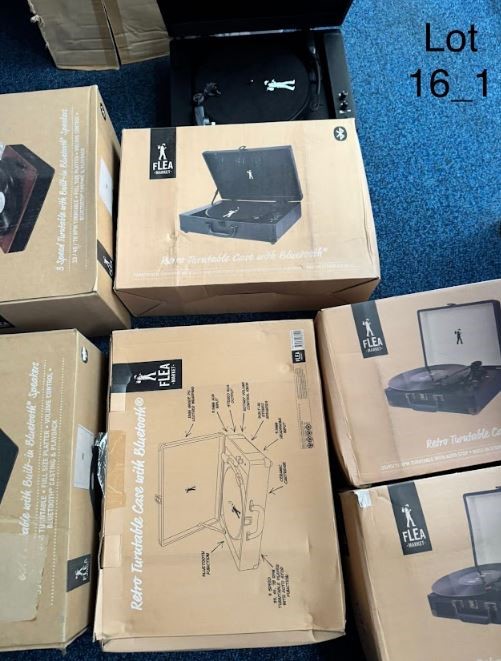 END OF LEASE SALE: Bluetooth record players - 3 models