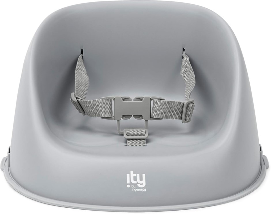 ITY by Ingenuity My Spot Easy-Clean Baby Booster Seat, Grey. NB: No Box, Sl