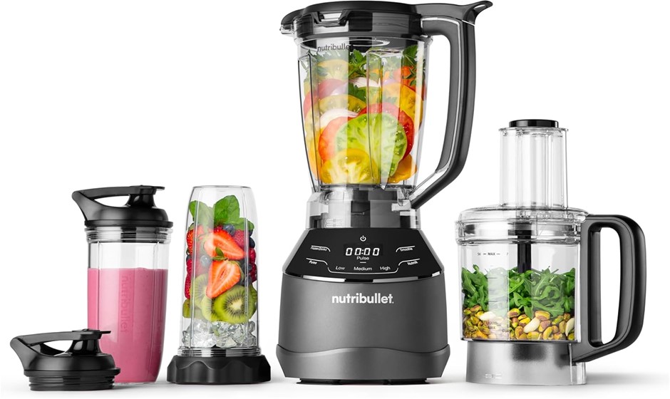 NUTRIBULLET Smart Touch Triple Prep System Blender (NBP-200). NB: Slightly