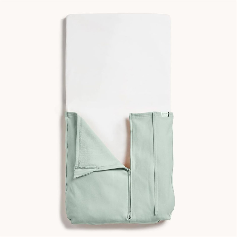 ERGOPOUCH Cot Baby Tuck Sheet, Sage. NB: not in original packaging.