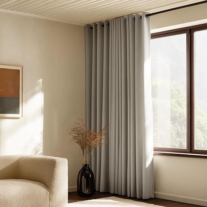 Wattle & Bourke 'Arbour' Lightweight 100% Blockout Curtain, 240cm x 221cm,