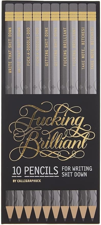 Chronicle Books Fucking Brilliant Pencils