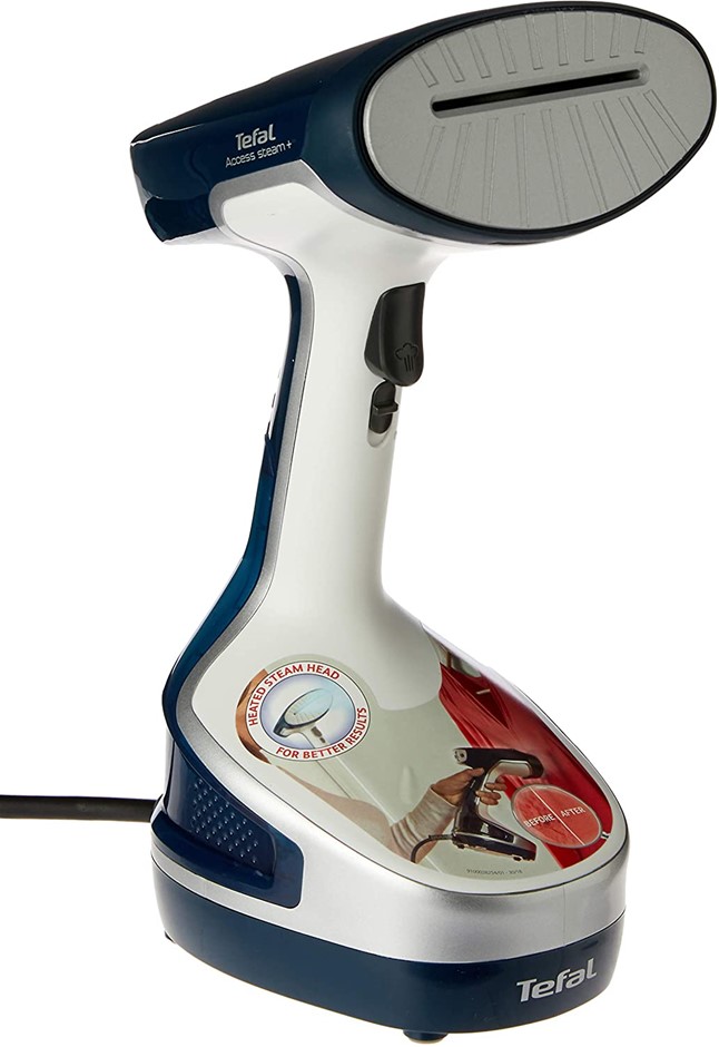 TEFAL Access Steam Plus Garment Steamer, Blue/White, 1600W Power, Model: DT