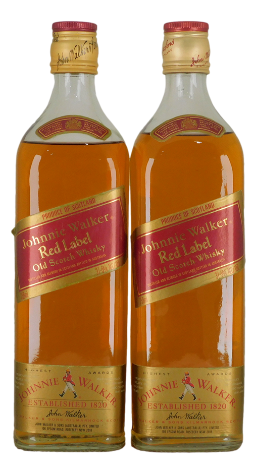 Johnnie Walker Red Label Old Scotch Whisky (2x 750ml)