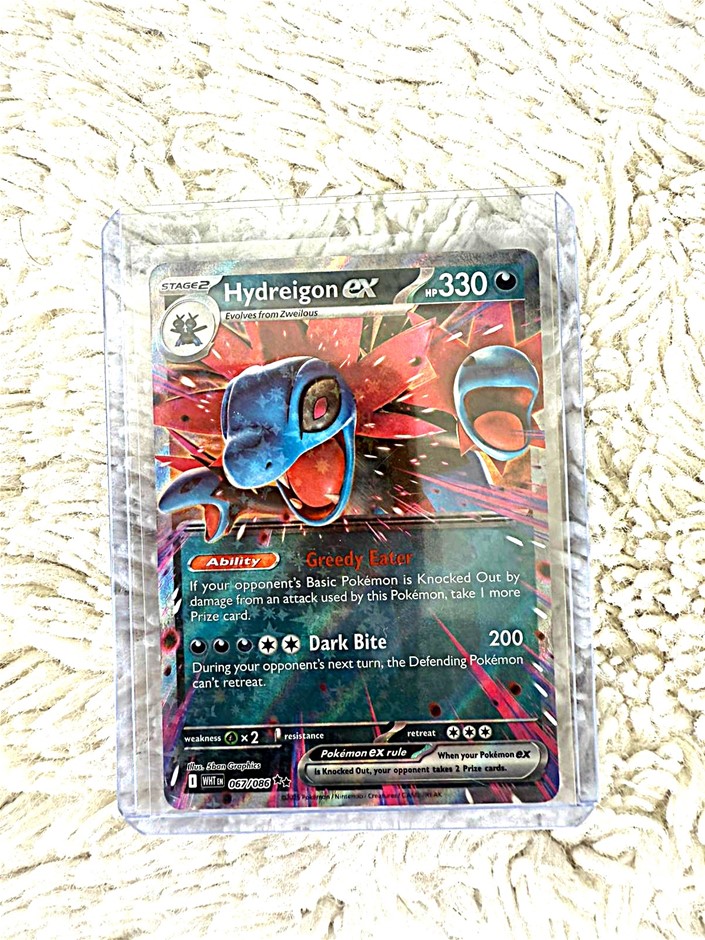 Hydreigon ex holo powerful dark dragon Scarlet & Violet card.