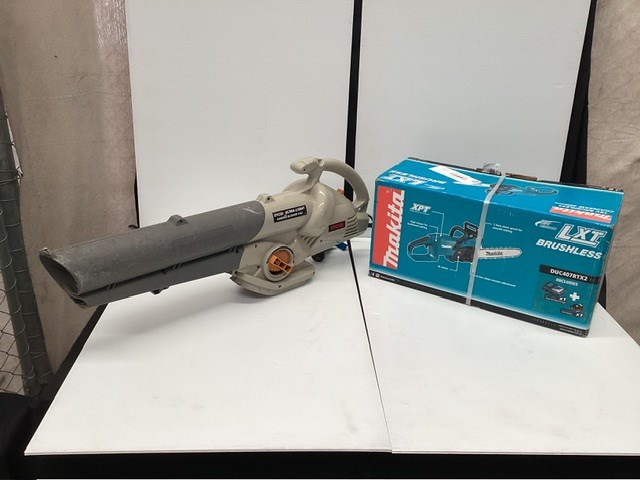 Makita Chainsaw And Ryobi Vac Blower