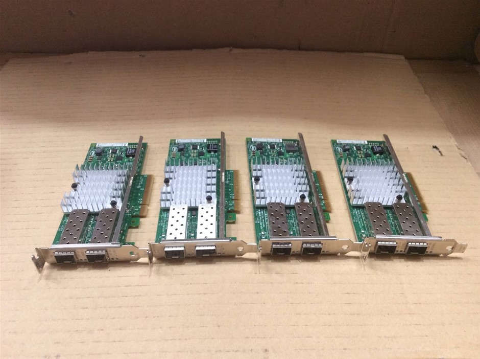Intel X520-DA2 Dual Port 10Gb SFP+ Network Adapter (Lot of 4)
