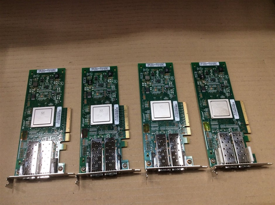 QLogic Dual Port Fibre Channel Host Bus Adapter (PCIe) - (Lot of 4)
