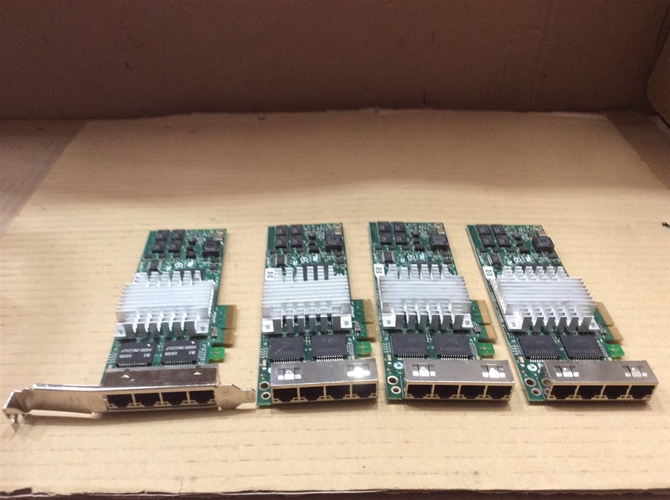 HP Fibre Channel Host Bus Adapter (PCIe, Dual Port) - (Lot of 4)