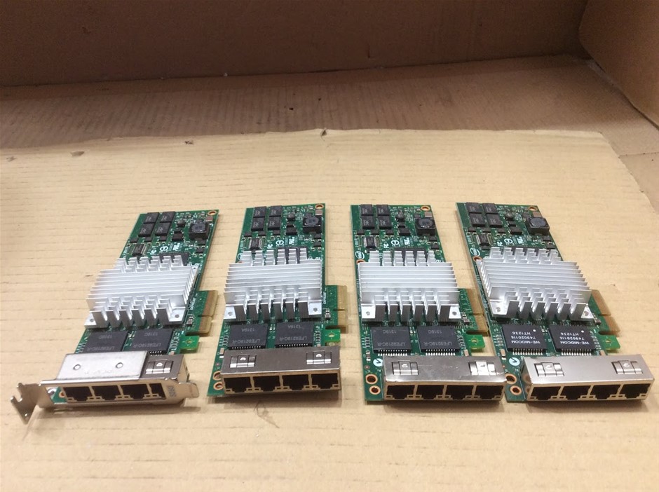 IBM Intel Quad Port Gigabit Ethernet Server Adapter (PCIe) - (Lot of 4)