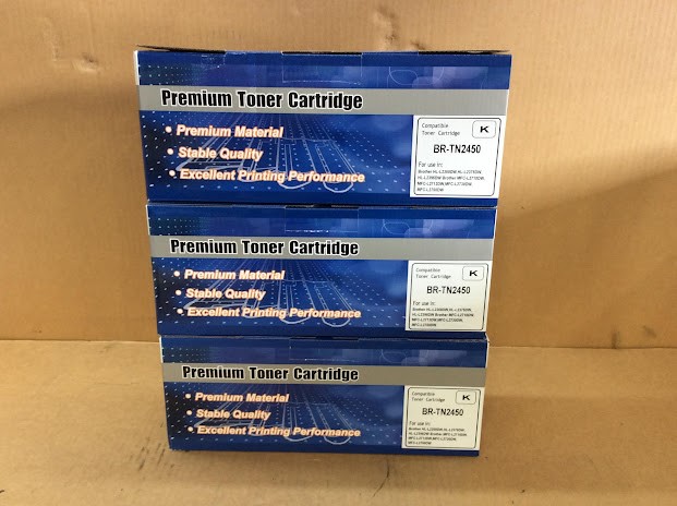 Premium BR-TN2450 Compatible Toner Cartridges - New (Lot of 3)